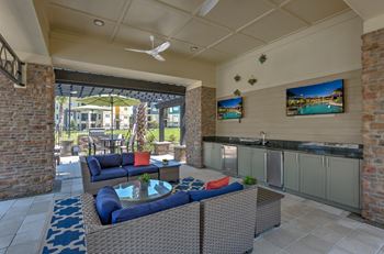 Outdoor kitchen and grills