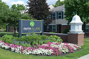 Columbus apartment for rent - our sign in front of our apartments in the community