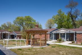 South Point apartment for rent - a gazebo in front of a group of houses