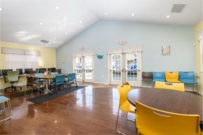 Columbus apartment for rent - a dining room with tables and chairs and a table and chairs