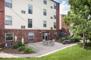 French Lick apartment for rent - our apartments offer a patio with a table and chairs
