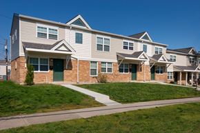 Cincinnati apartment for rent - an apartment building with a sidewalk in front of it