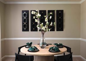 Louisville apartment for rent - Hurstbourne Grand Apartments Louisville dining area with crown molding and chair rail