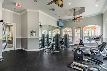 Fitness center with modern equipment